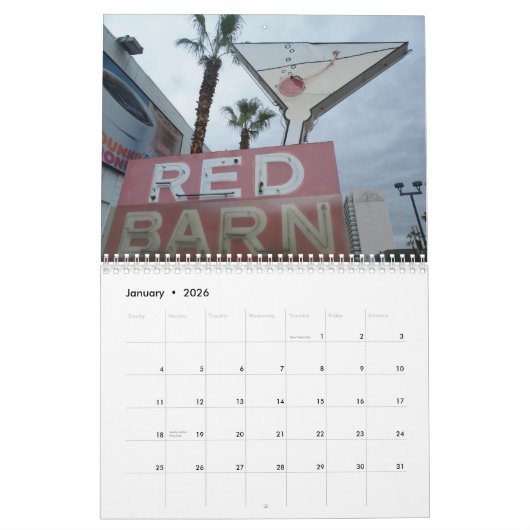 Las Vegas Neon Signs Kalender (Jan 2026)