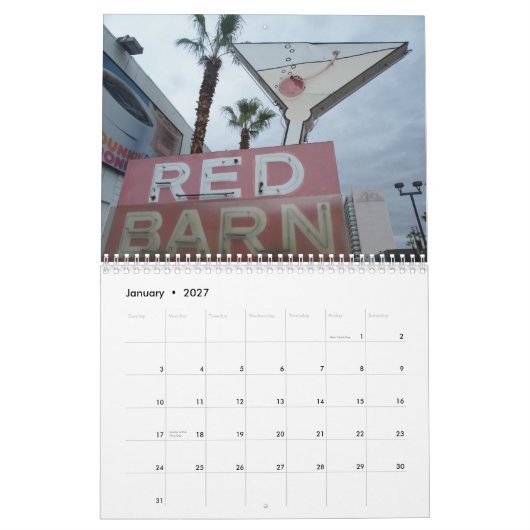 Las Vegas Neon Signs Kalender (Jan 2027)