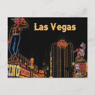 LAS VEGAS-neonverlichting is een Briefkaart voor d