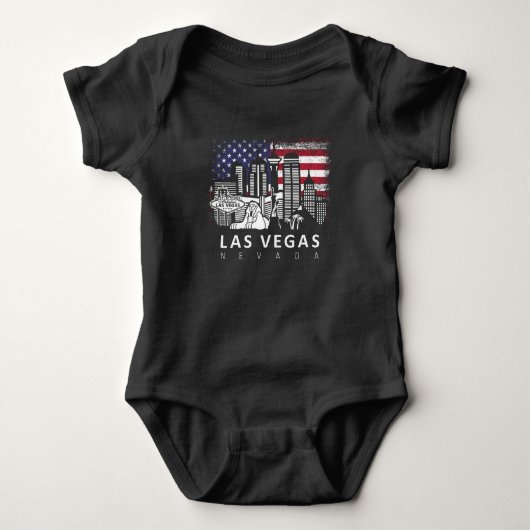 Las Vegas Nevada American Flag Romper (Voorkant)