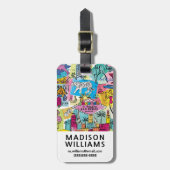 Las Vegas, Nevada Bagagelabel (Voorkant verticaal)