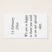 Las Vegas Nevada Bedankt Cadeau Label Visitekaartje (Achterkant)