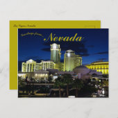 Las Vegas Nevada bij nacht Briefkaart (Voorkant / Achterkant)