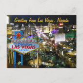 Las Vegas Nevada Briefkaart (Voorkant)