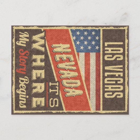 Las Vegas Nevada Briefkaart (Voorkant)