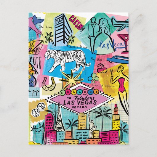 Las Vegas, Nevada Briefkaart (Voorkant)
