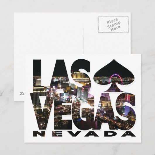 Las Vegas, Nevada Briefkaart (Voorkant / Achterkant)