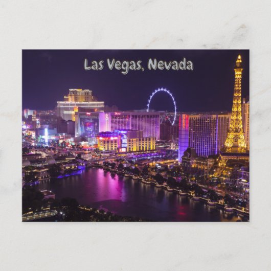 Las Vegas, Nevada Briefkaart (Voorkant)