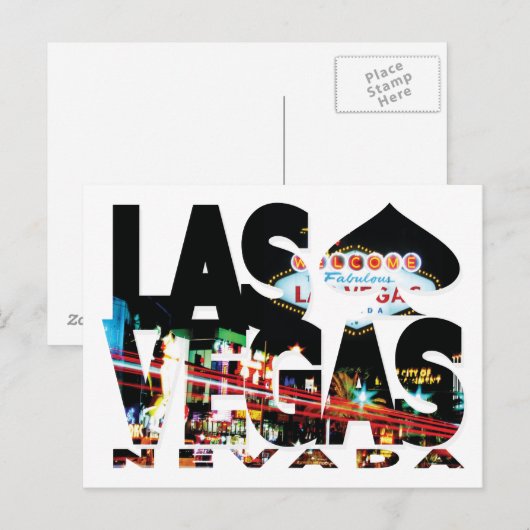 Las Vegas, Nevada Briefkaart (Voorkant / Achterkant)
