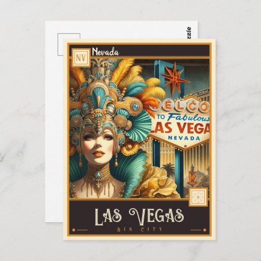 Las Vegas, Nevada |  Briefkaart (Voorkant / Achterkant)