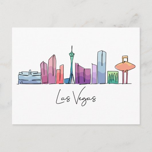 Las Vegas NEVADA Briefkaart (Voorkant)