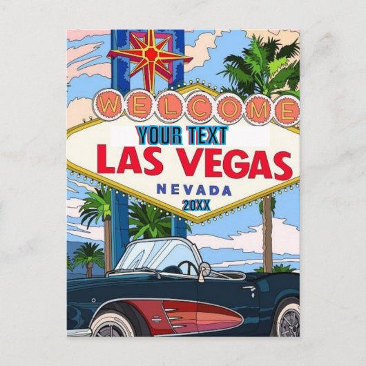 Las Vegas, Nevada | Briefkaart Skyline (Voorkant)