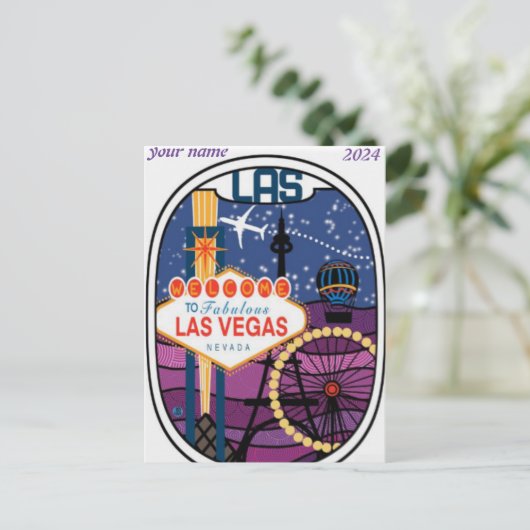 Las Vegas, Nevada | Briefkaart Skyline (Staand voorkant)