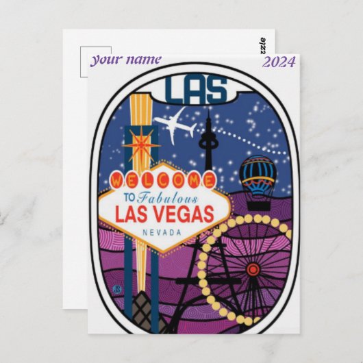 Las Vegas, Nevada | Briefkaart Skyline (Voorkant / Achterkant)