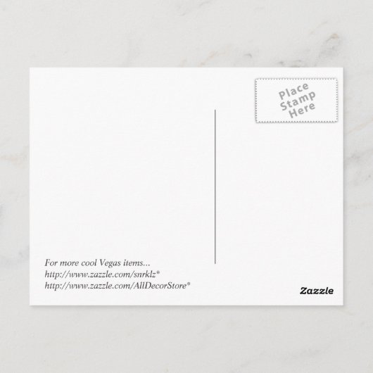 Las Vegas, Nevada Briefkaarten (Achterkant)