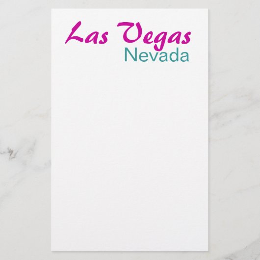 Las Vegas Nevada Briefpapier (Voorkant)