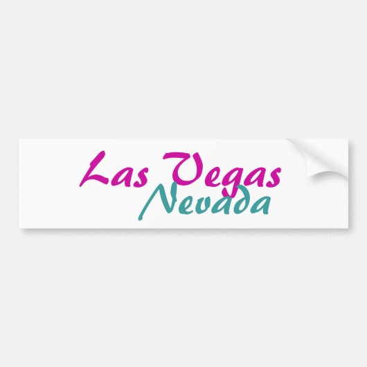 Las Vegas Nevada Bumpersticker (Voorkant)