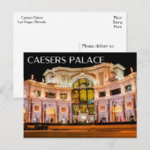 Las Vegas, Nevada Caesars Palace Casino Verenigde Briefkaart (Voorkant / Achterkant)