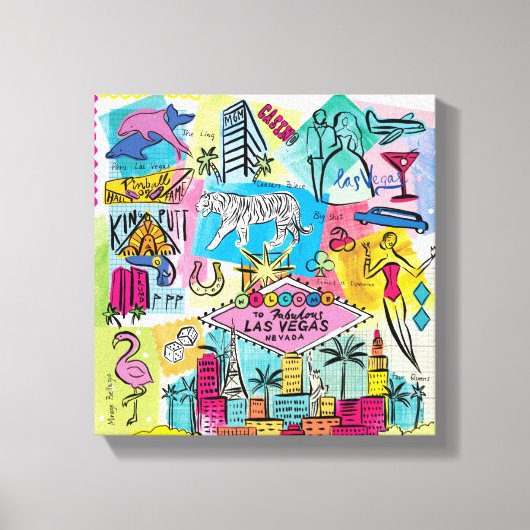 Las Vegas, Nevada Canvas Afdruk (Voorkant)