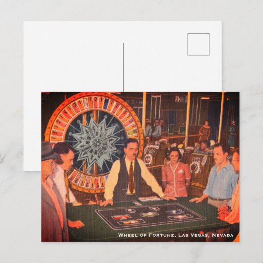  Las Vegas, Nevada Casino Scene Briefkaart (Voorkant / Achterkant)