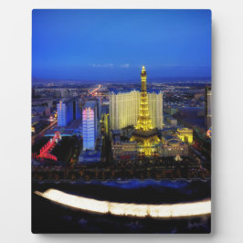Las Vegas Nevada City City Urban Night Evening Fotoplaat