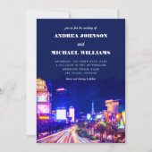 Las Vegas Nevada City skyline bestemming bruiloft Kaart (Voorkant)