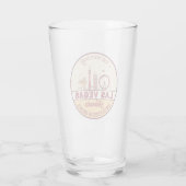 Las Vegas Nevada City Skyline Emblem Glas (Achterkant)