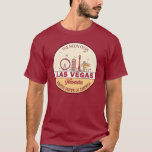 Las Vegas Nevada City Skyline Emblem T-shirt<br><div class="desc">Las Vegas minimalistisch, kleurrijk kunstontwerp met monumenten en landmerken van de stad Nevada.</div>