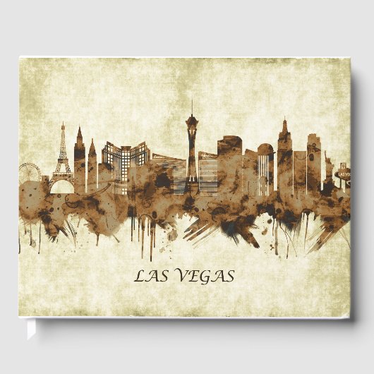 Las Vegas Nevada Cityscape Gastenboek (Voorkant)