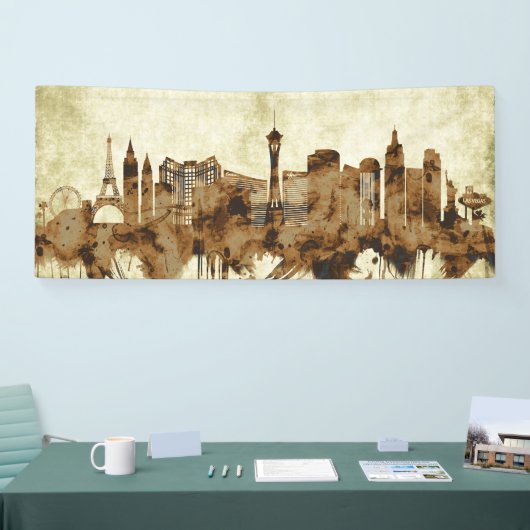 Las Vegas Nevada Cityscape Spandoek (Beurs)