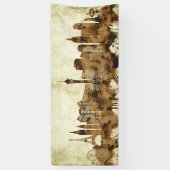 Las Vegas Nevada Cityscape Spandoek (Verticaal)