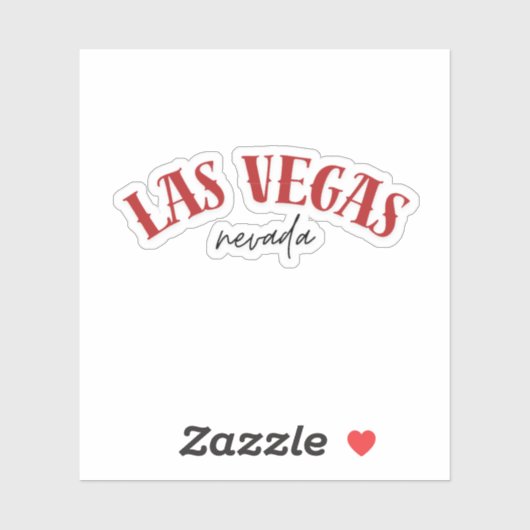 Las Vegas Nevada | Cool Red Sticker (Vel)