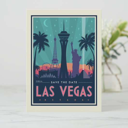 Las Vegas, Nevada | Datum opslaan Save The Date (Staand voorkant)
