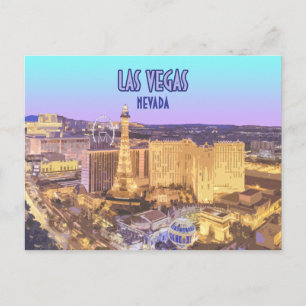 Las Vegas Nevada De Strip Vintage Briefkaart