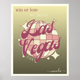 Las Vegas Nevada elegant gouden decor Poster