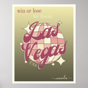 Las Vegas Nevada elegant gouden decor Poster