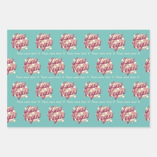 Las Vegas Nevada Gift Wrapping Paper Sheet Set (Voorkant)
