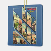 Las Vegas Nevada Groeten Keramisch Ornament (Links)