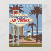  Las Vegas Nevada Groeten van welkom Briefkaart (Voorkant)