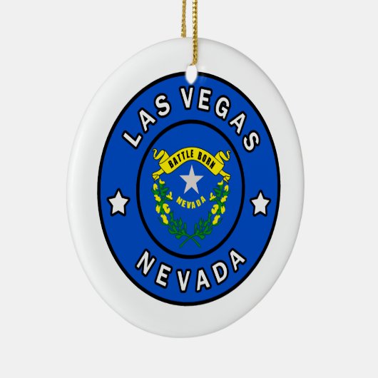 Las Vegas Nevada Keramisch Ornament (Rechts)