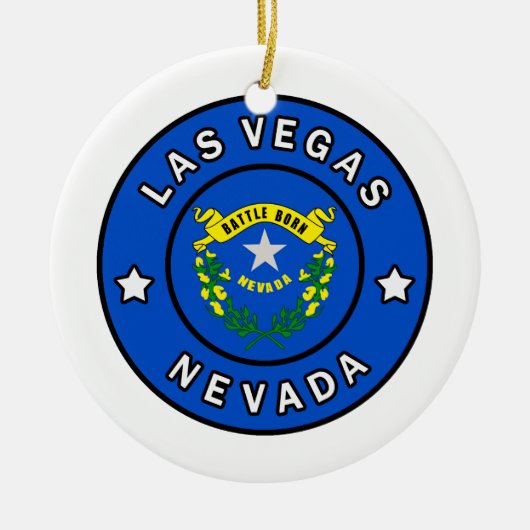 Las Vegas Nevada Keramisch Ornament (Voorkant)