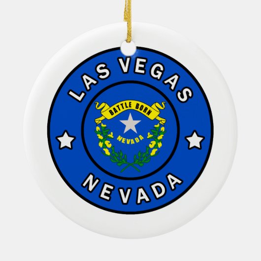 Las Vegas Nevada Keramisch Ornament (Achterkant)