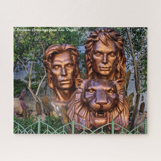 Las Vegas Nevada. Kerstgroeten Legpuzzel (Horizontaal)