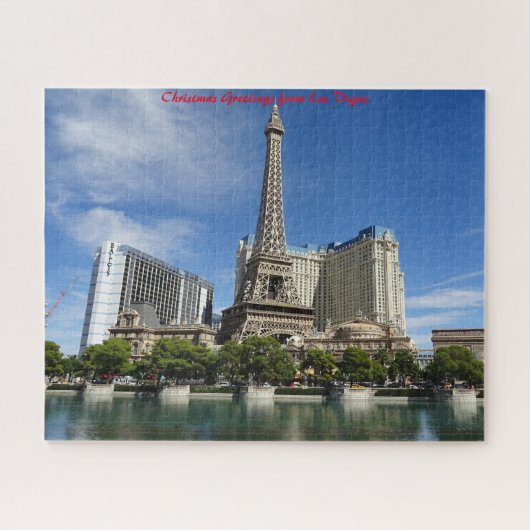 Las Vegas Nevada.Kerstgroeten Legpuzzel (Horizontaal)