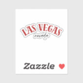 Las Vegas Nevada | Koel Rood Sticker (Vel)