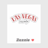 Las Vegas Nevada | Koel Rood Sticker (Vel)