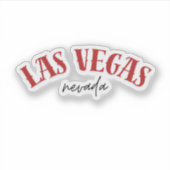Las Vegas Nevada | Koel Rood Sticker (Voorkant)