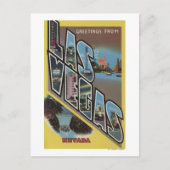 Las Vegas, Nevada - Large Letter Scenes Briefkaart (Voorkant)