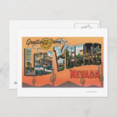 Las Vegas, Nevada - Large Letter Scenes Briefkaart (Voorkant / Achterkant)