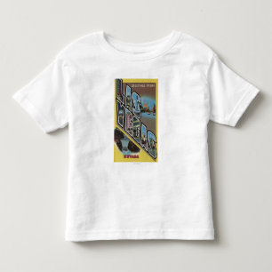 Las Vegas, Nevada - Large Letter Scenes Kinder Shirts